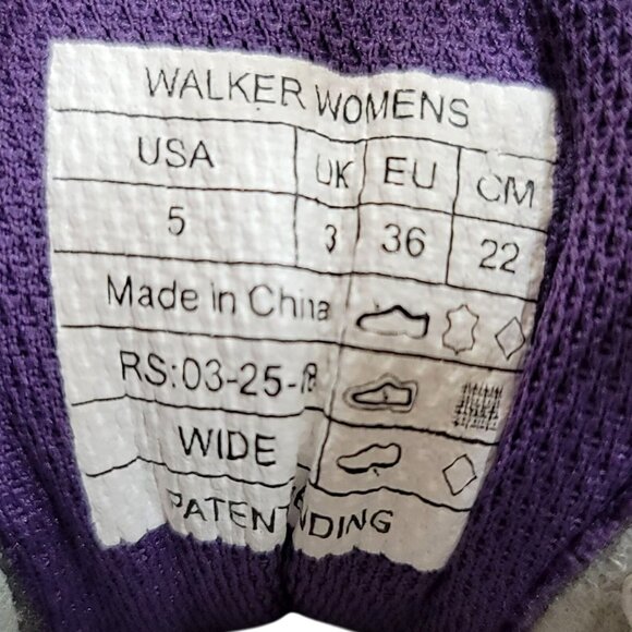 Vionic Sneakers Wide Width Walker 5 Purple White - Picture 9 of 11